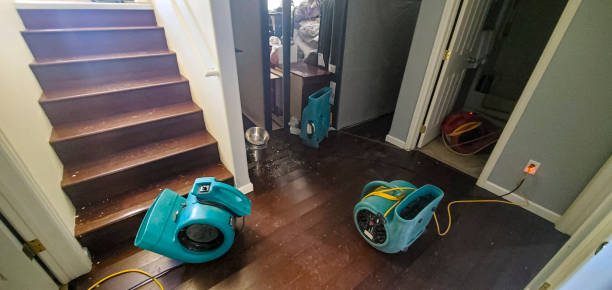 Water damage restoration process in Brooklyn, IA